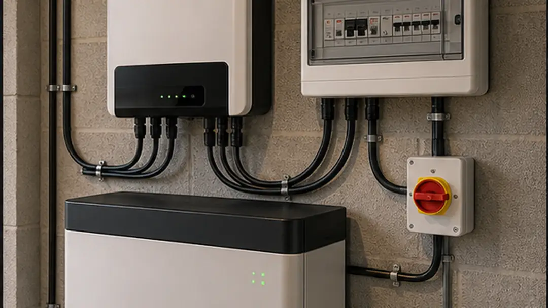 Illustrative battery storage installation work in Kirriemuir